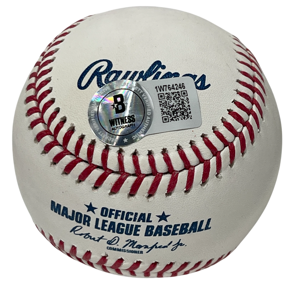 Frank Thomas Signed ROMLB Baseball w/ HOF 2014 Beckett Witness BAS COA