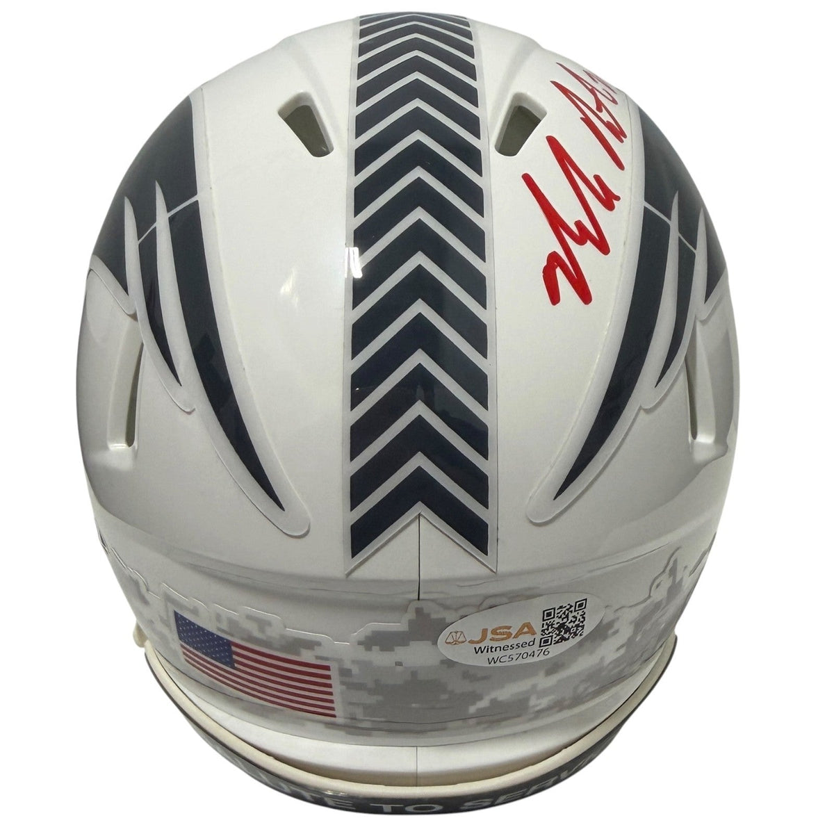 Malcolm Butler Signed Patriots Salute Mini Helmet  w/ SB XLIX GW INT JSA Wit COA