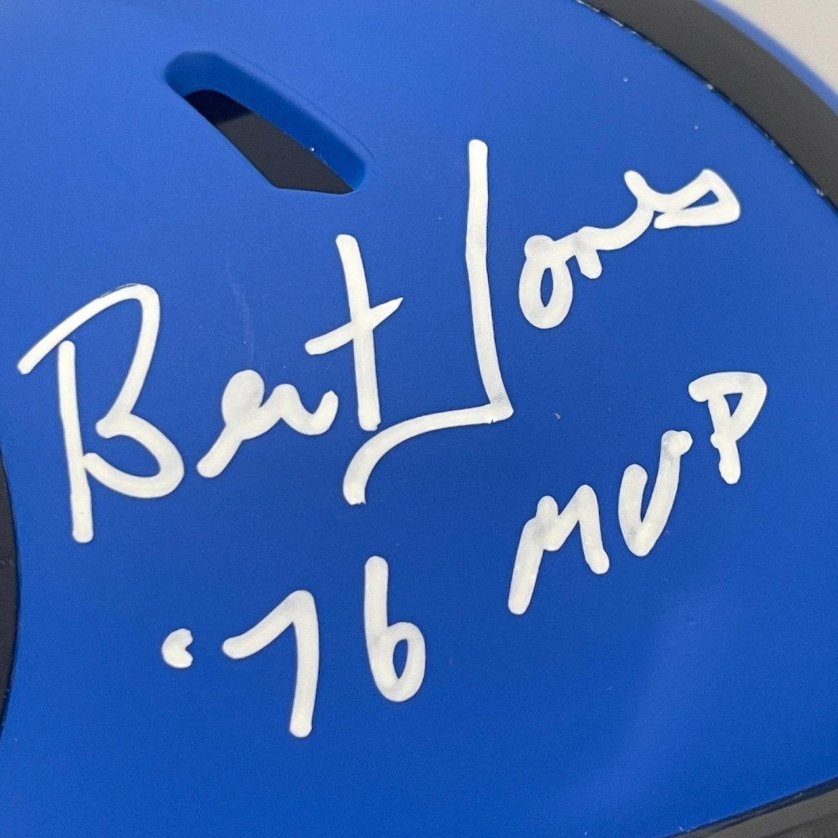Bert Jones Signed Colts Rave Mini Helmet w/ 76 MVP Beckett Witness BAS COA
