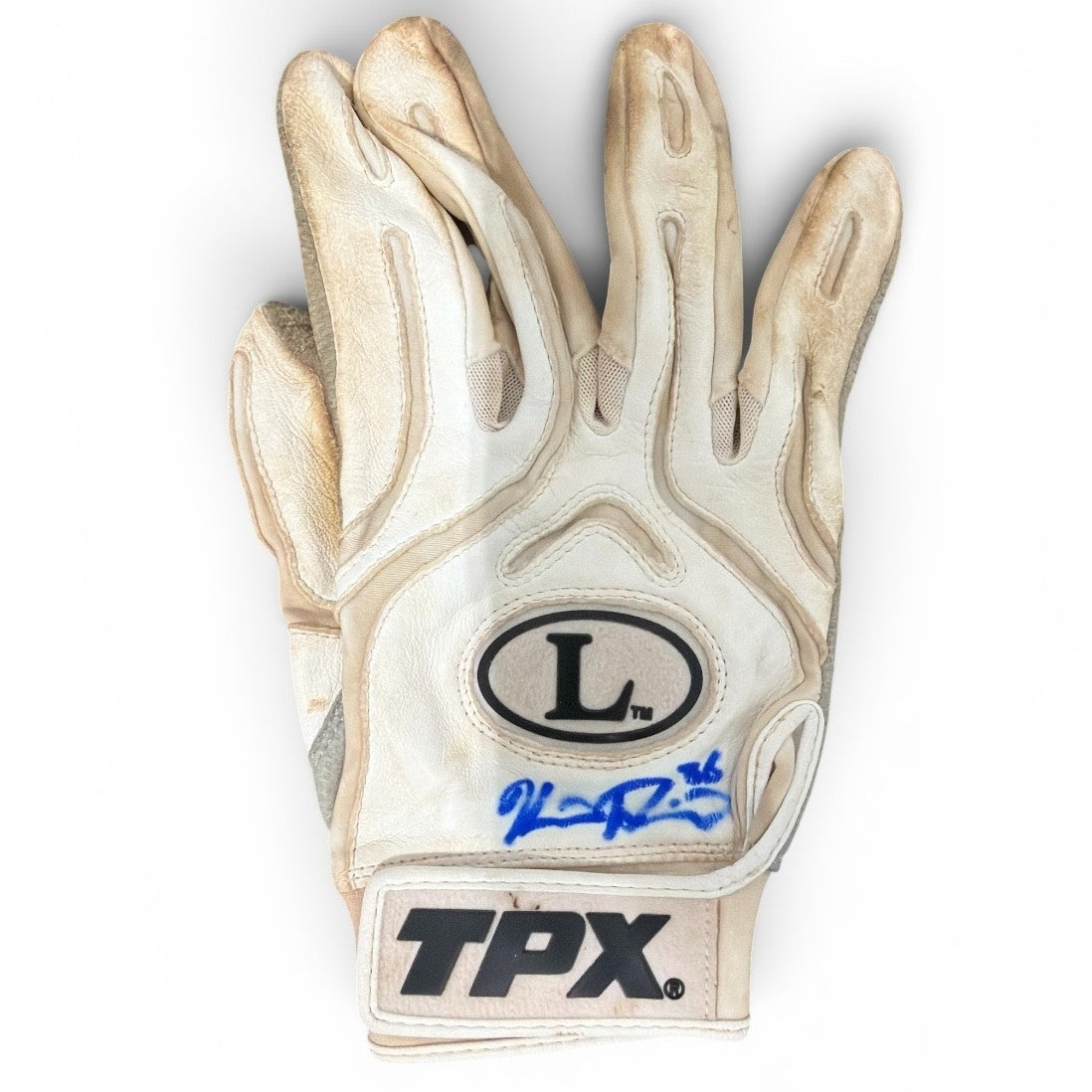 Kevin Plawecki Signed Game Used GU Batting Gloves TPX New York Mets LSCM COA