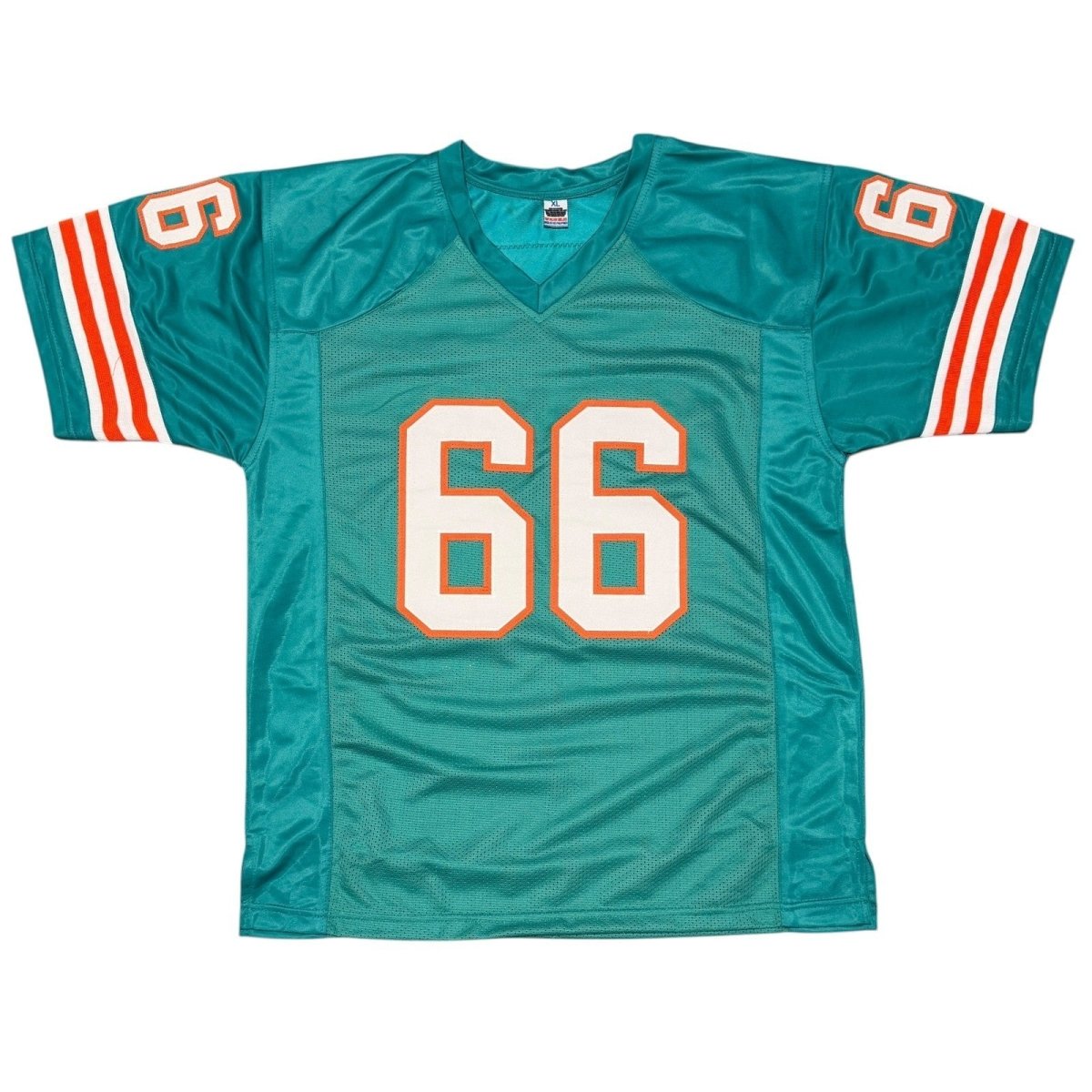 Larry Little Signed Miami Dolphins Custom Jersey w/ HOF 93 JSA Witness COA