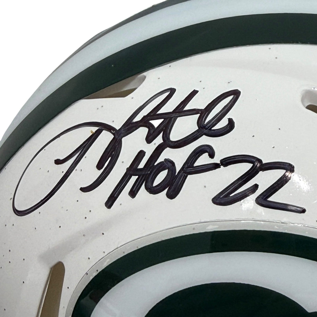 LeRoy Butler Signed Packers ALT White Mini Helmet w/ HOF 22 JSA Witness COA