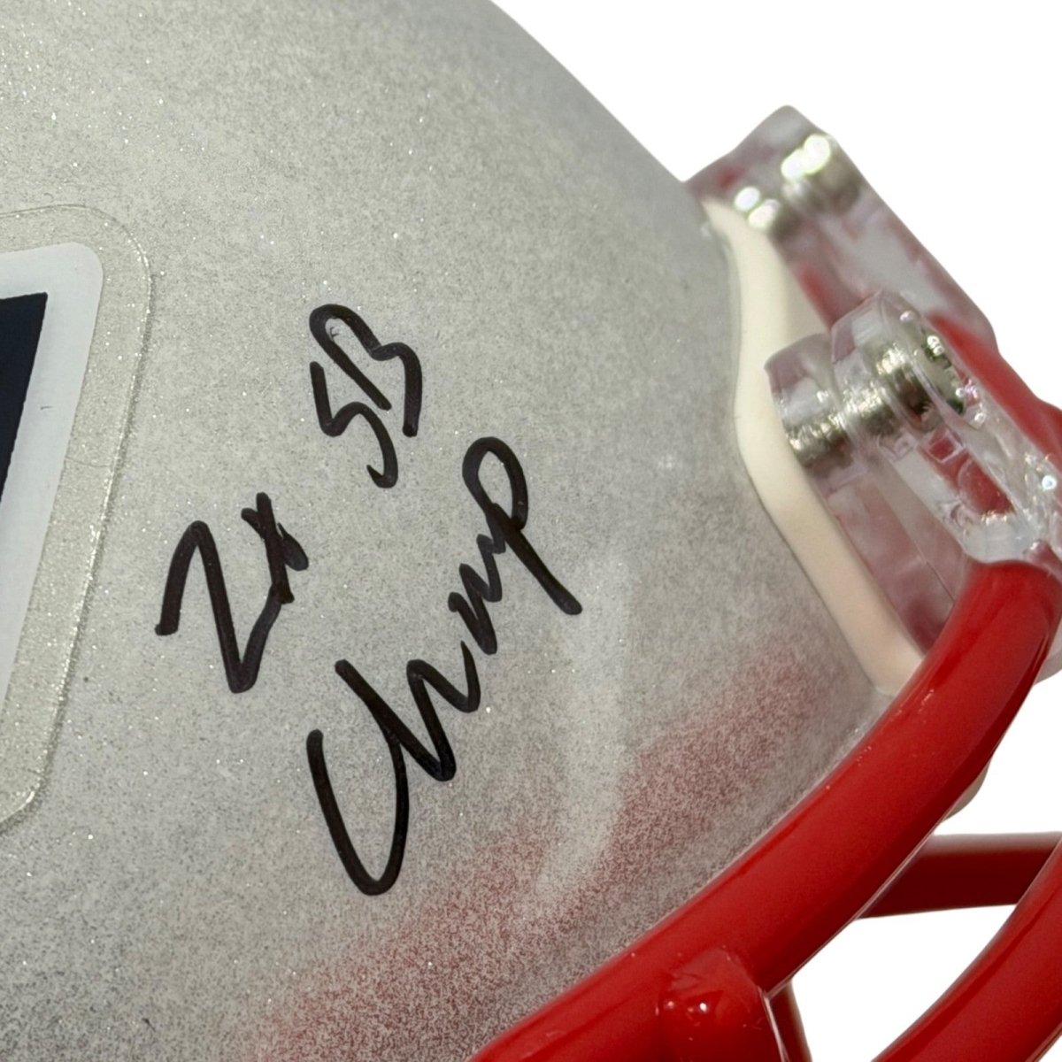 David Andrews Signed Patriots Speed Mini Helmet w/ 2x SB Champ JSA Witness COA