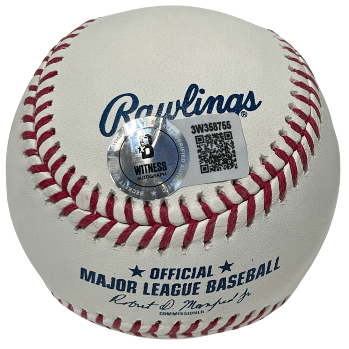 Vince Coleman Signed ROMLB Baseball w/ 1985 NL ROY Beckett Witness BAS COA