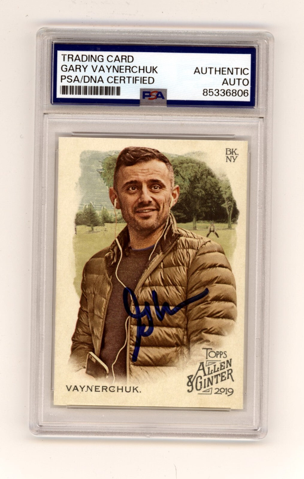 Gary Vaynerchuk 2019 Topps Allen &amp; Ginter #155 Signed PSA Auto