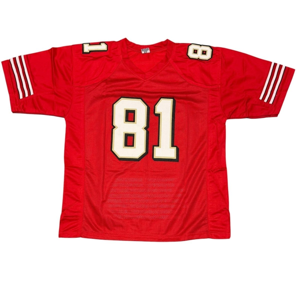 Terrell Owens Signed Autographed San Francisco 49ers Stat Custom Jersey JSA COA