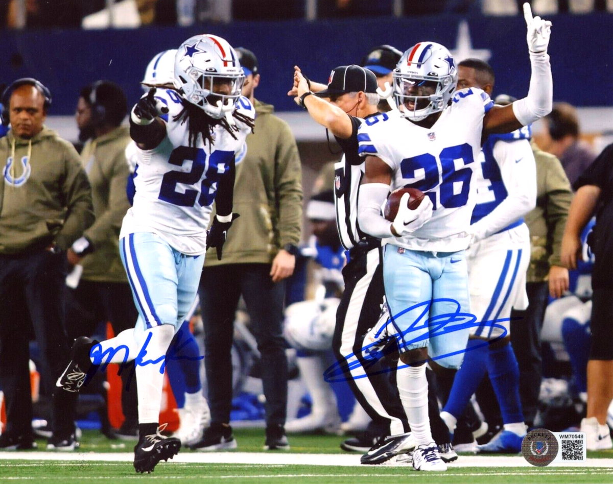 Malik Hooker &amp; DaRon Bland Dual Signed 8x10 Photo Beckett Witness BAS COA #1