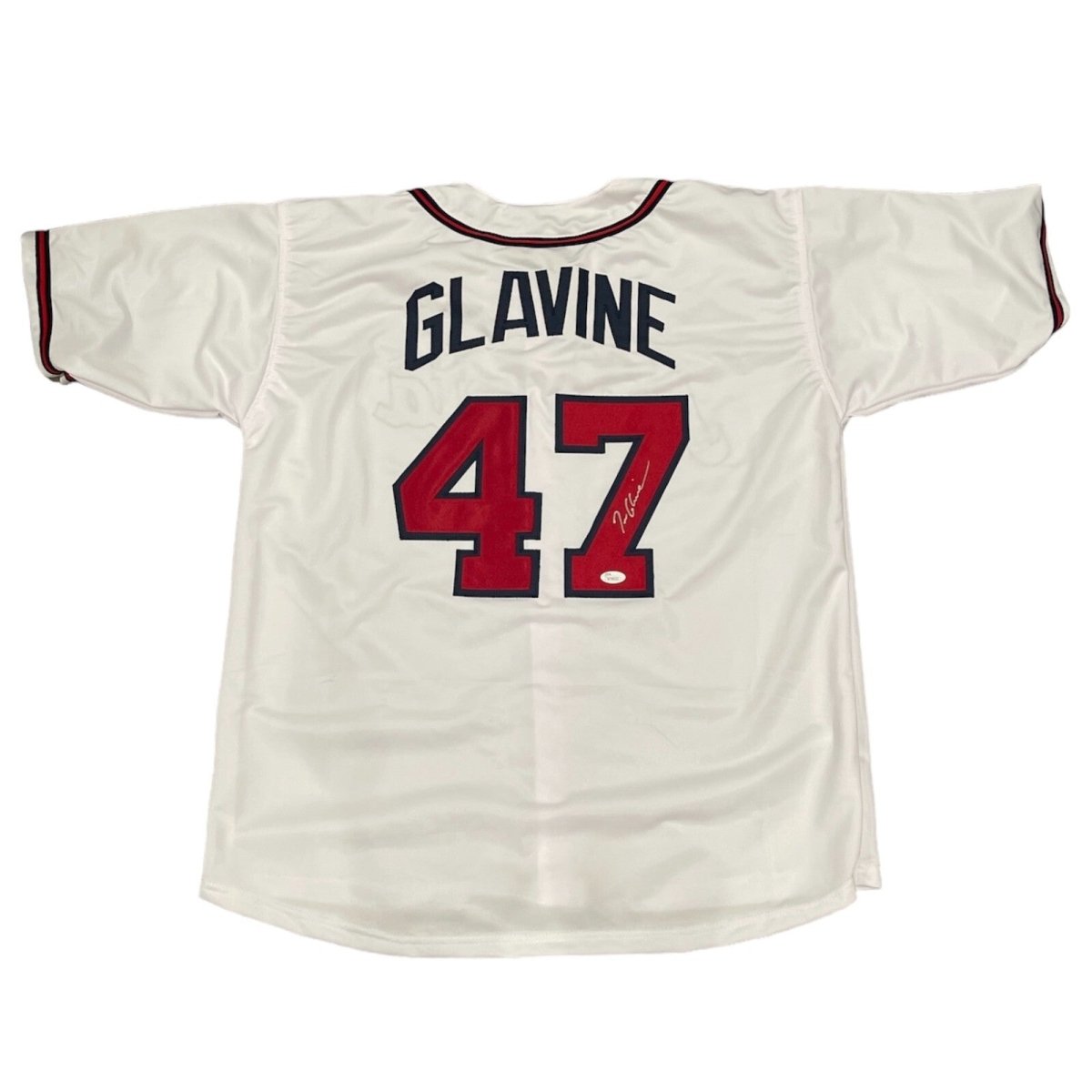 Tom Glavine Signed Autographed Atlanta Braves Custom Jersey JSA COA