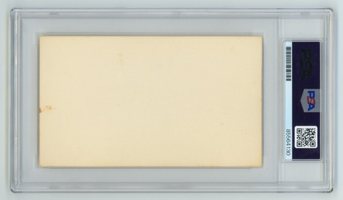 Hank Greenberg Signed Autographed 3x5 Index Card Cut PSA DNA Auto Tigers H