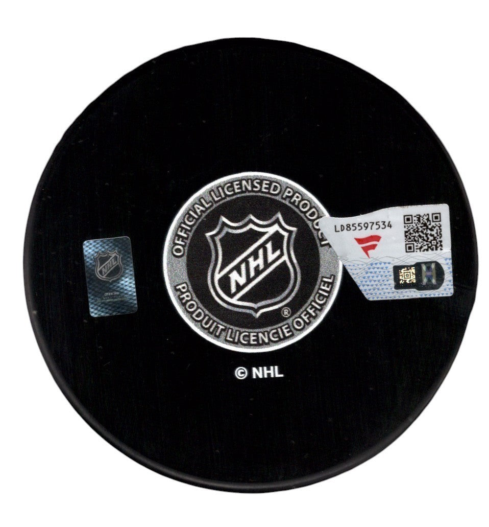 Sam Reinhart Signed Autographed Florida Panthers Logo Puck Fanatics COA