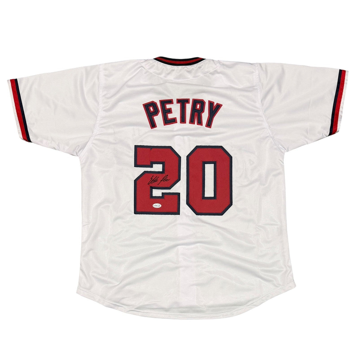 Ethan Petry Signed Autographed Washington Nationals Custom Jersey JSA COA