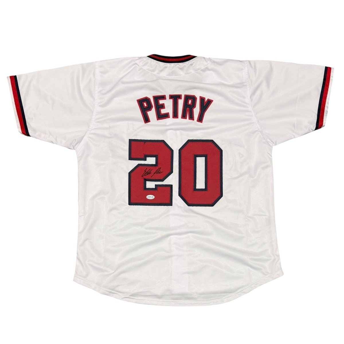 Ethan Petry Signed Autographed Washington Nationals Custom Jersey JSA COA