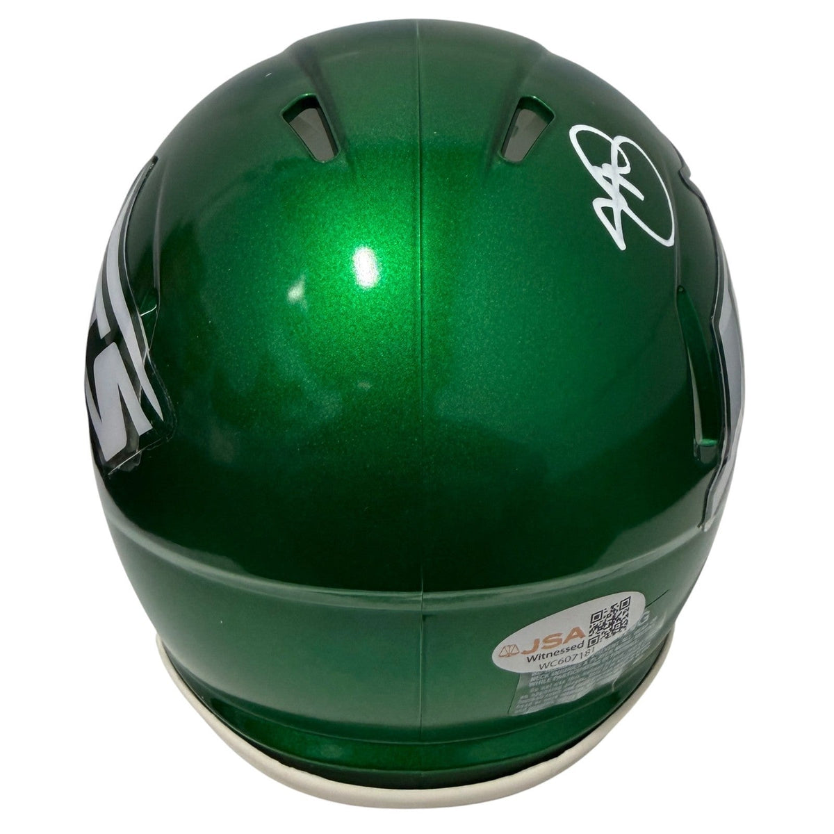 Minkah Fitzpatrick Signed New York Jets Speed Mini Helmet JSA Witness COA