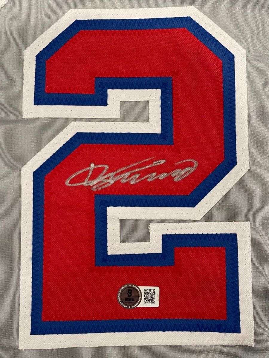 Vladimir Guerrero Signed Montreal Expos Custom Jersey Beckett Witness BAS COA