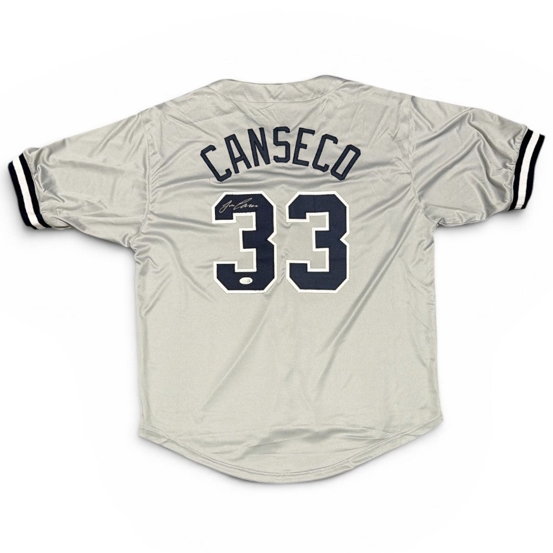 Jose Canseco Signed New York Yankees Custom Jersey JSA Witness COA