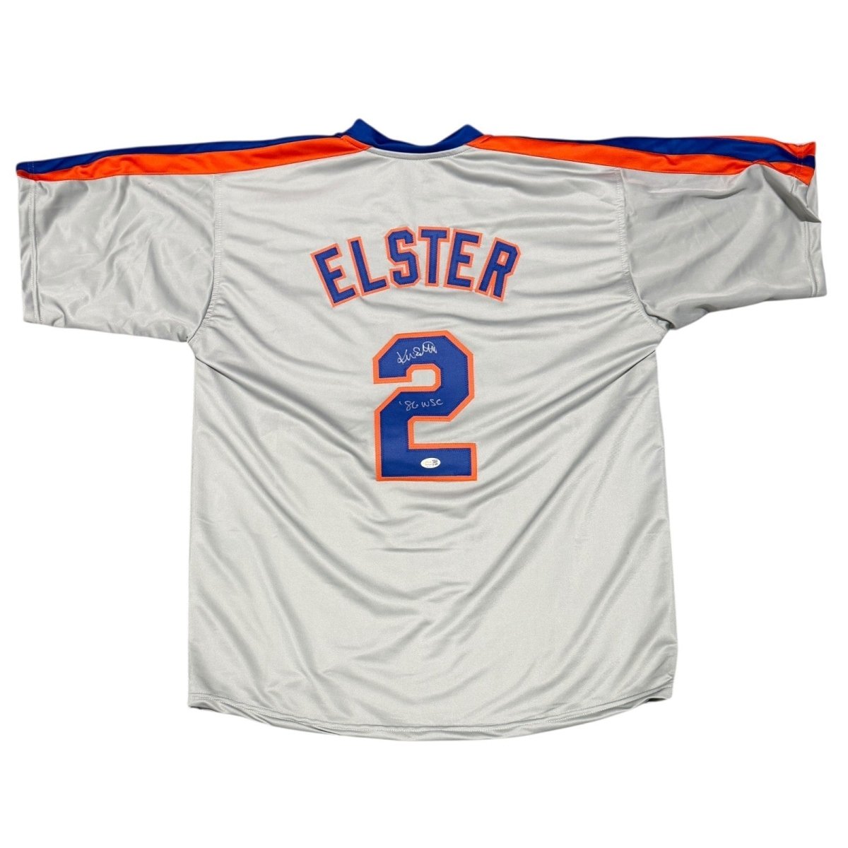 Kevin Elster Signed New York Mets Custom Jersey w/ 86 WSC JSA Witness COA