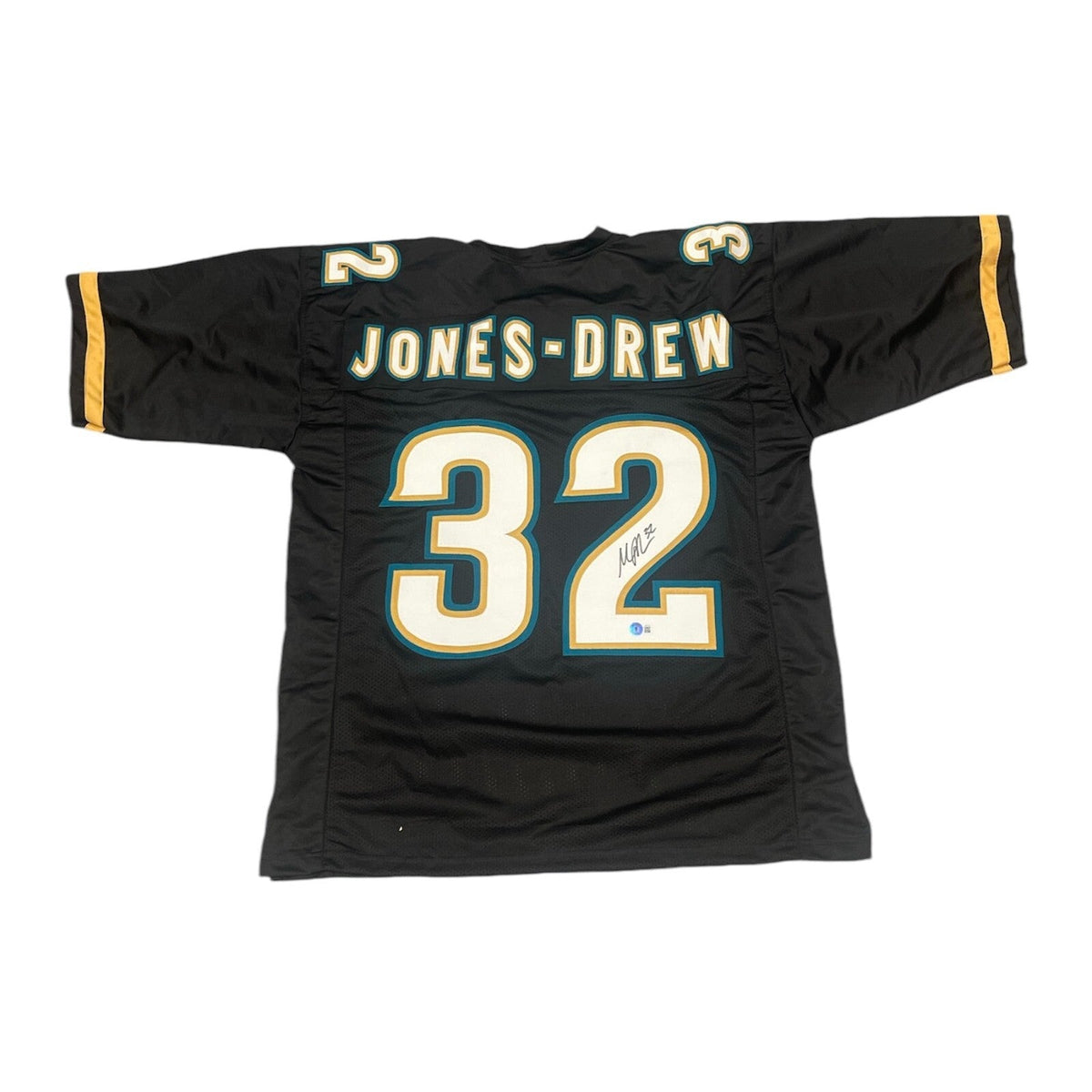 Maurice Jones-Drew Signed Jacksonville Jaguars Custom Jersey Beckett Wit BAS COA