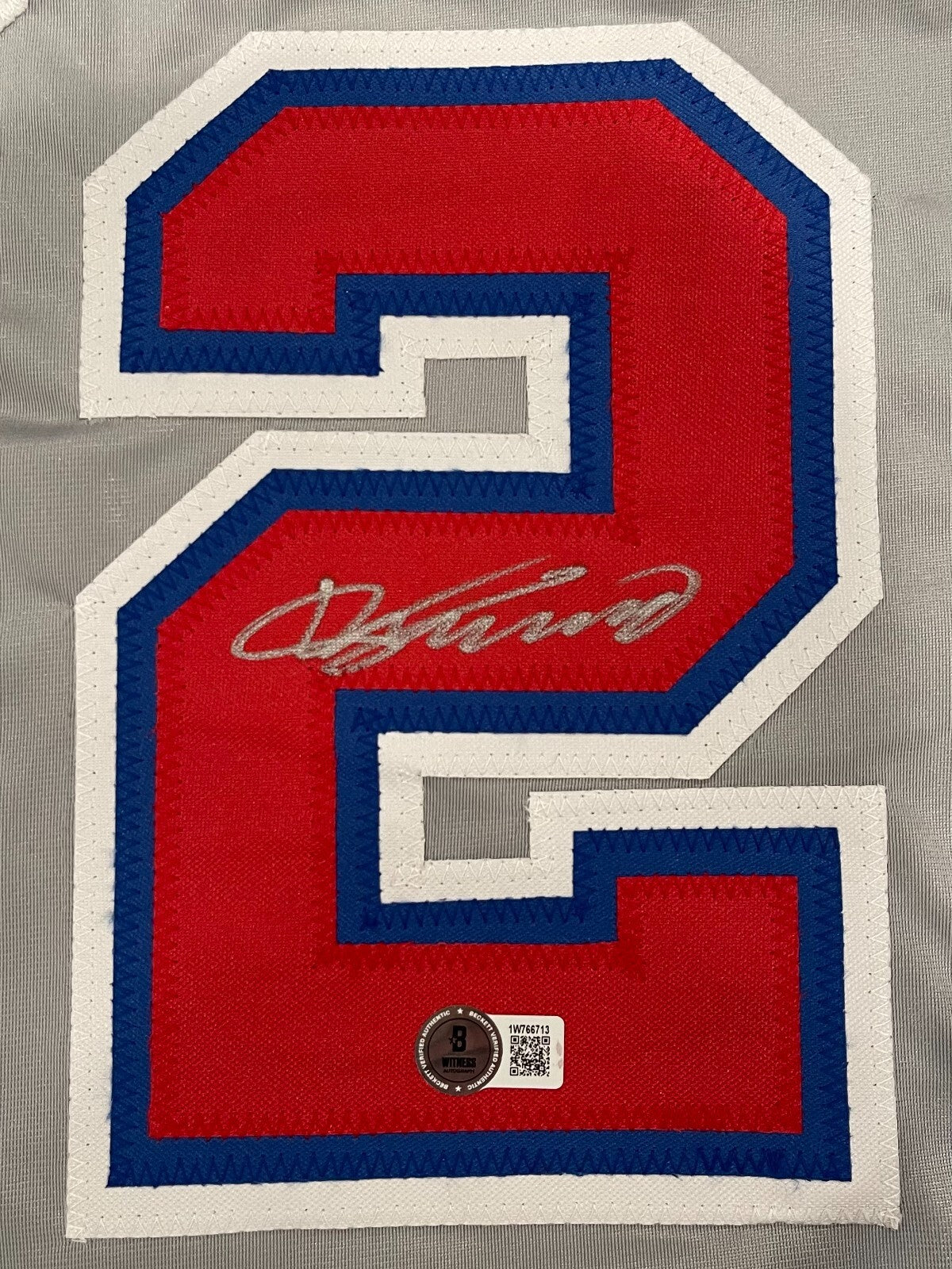 Vladimir Guerrero Signed Montreal Expos Custom Jersey Beckett Witness BAS COA