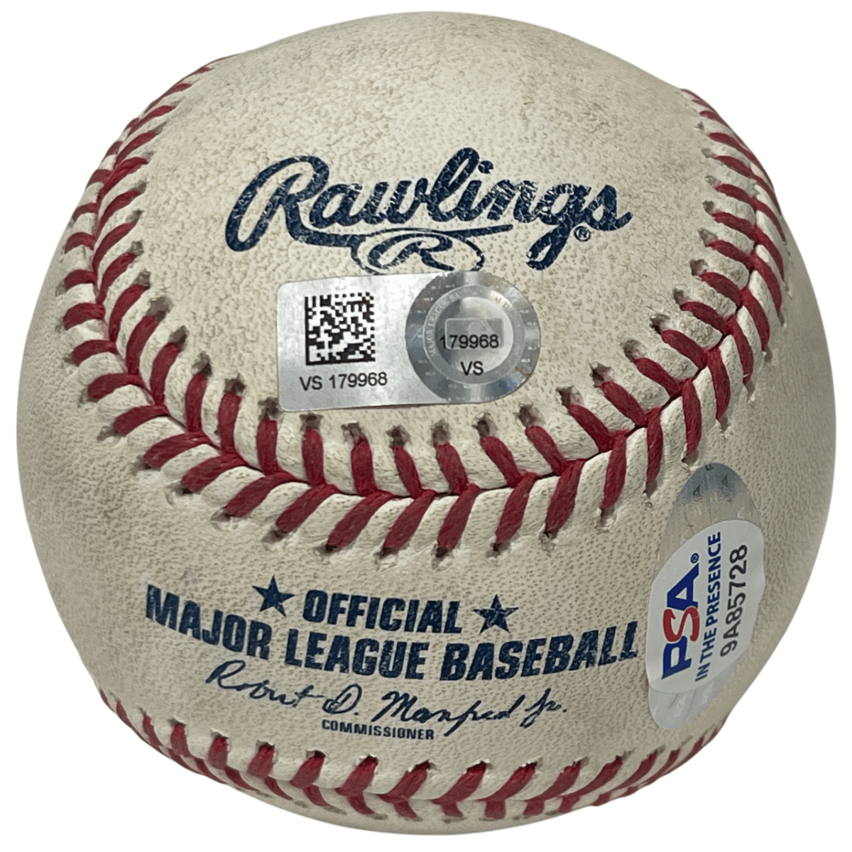 Jonathan India Signed 2021 Rookie Game Used Hit #70 Baseball w/ Insc. PSA COA