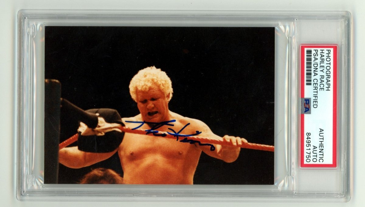 Harley Race Signed Original Vintage Photo PSA DNA Authentic Autograph The King
