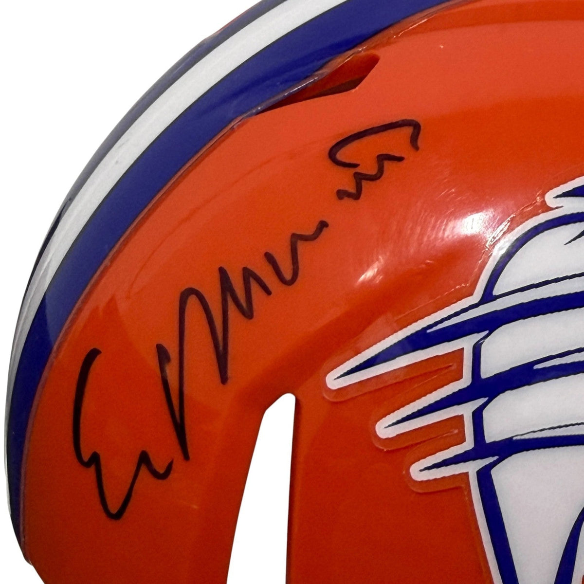 Ed Marinaro Signed Blue Mountain State BMS Mini Helmet w/ Coach Marty JSA W. COA