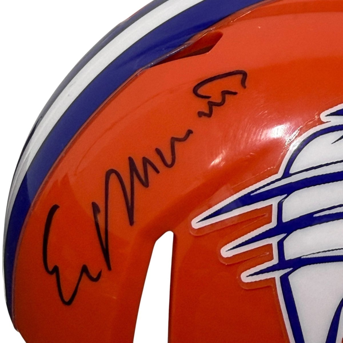 Ed Marinaro Signed Blue Mountain State BMS Mini Helmet w/ Coach Marty JSA W. COA