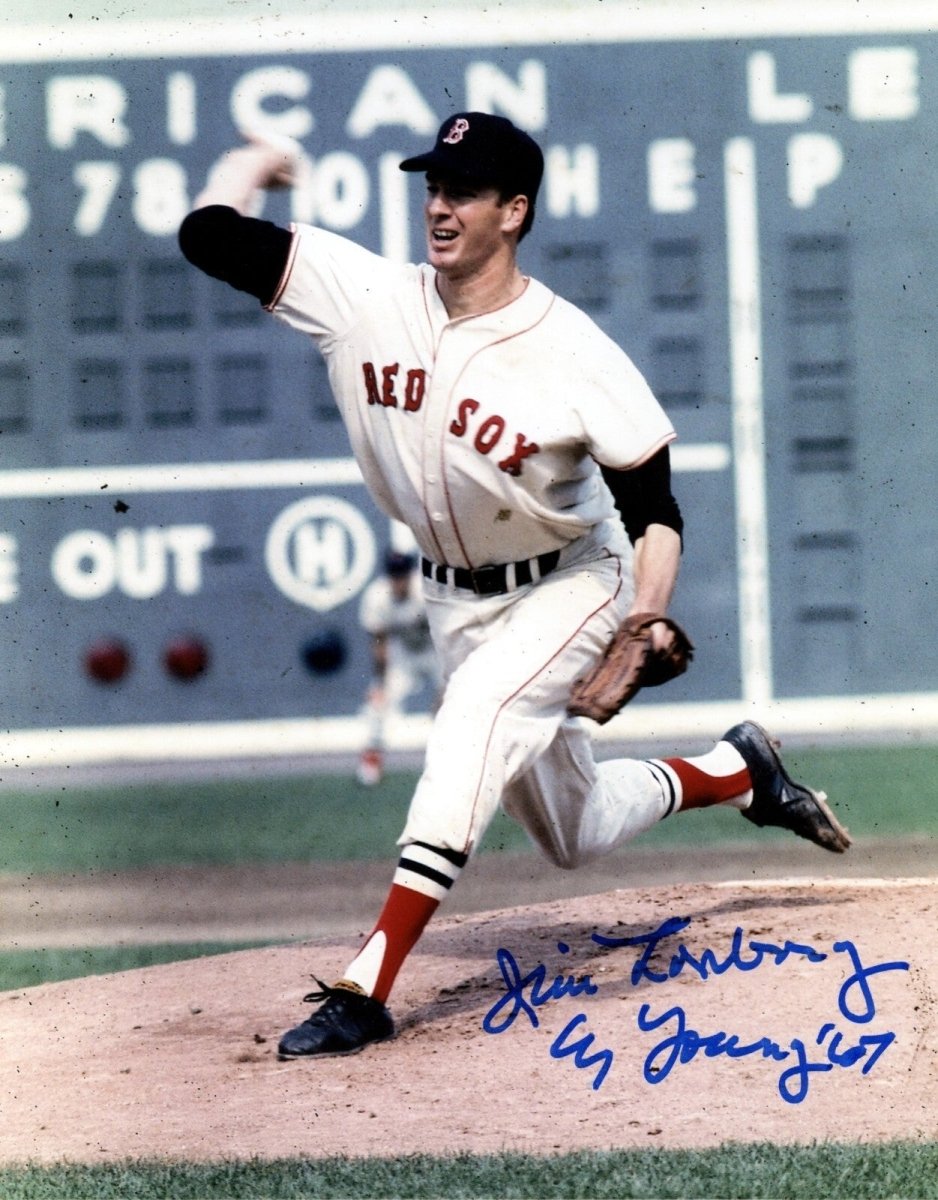 Jim Lonborg Signed Auto Boston Red Sox 8x10 Photo w/ CY Young 67 LSCM COA #1