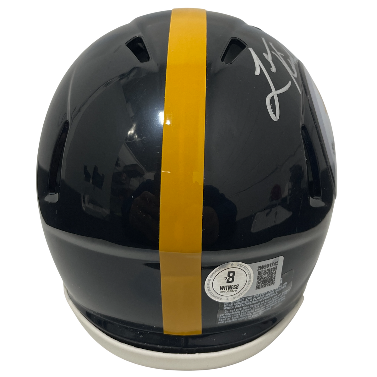 Levon Kirkland Signed Pittsburgh Steelers TB Mini Helmet Beckett Witness BAS COA