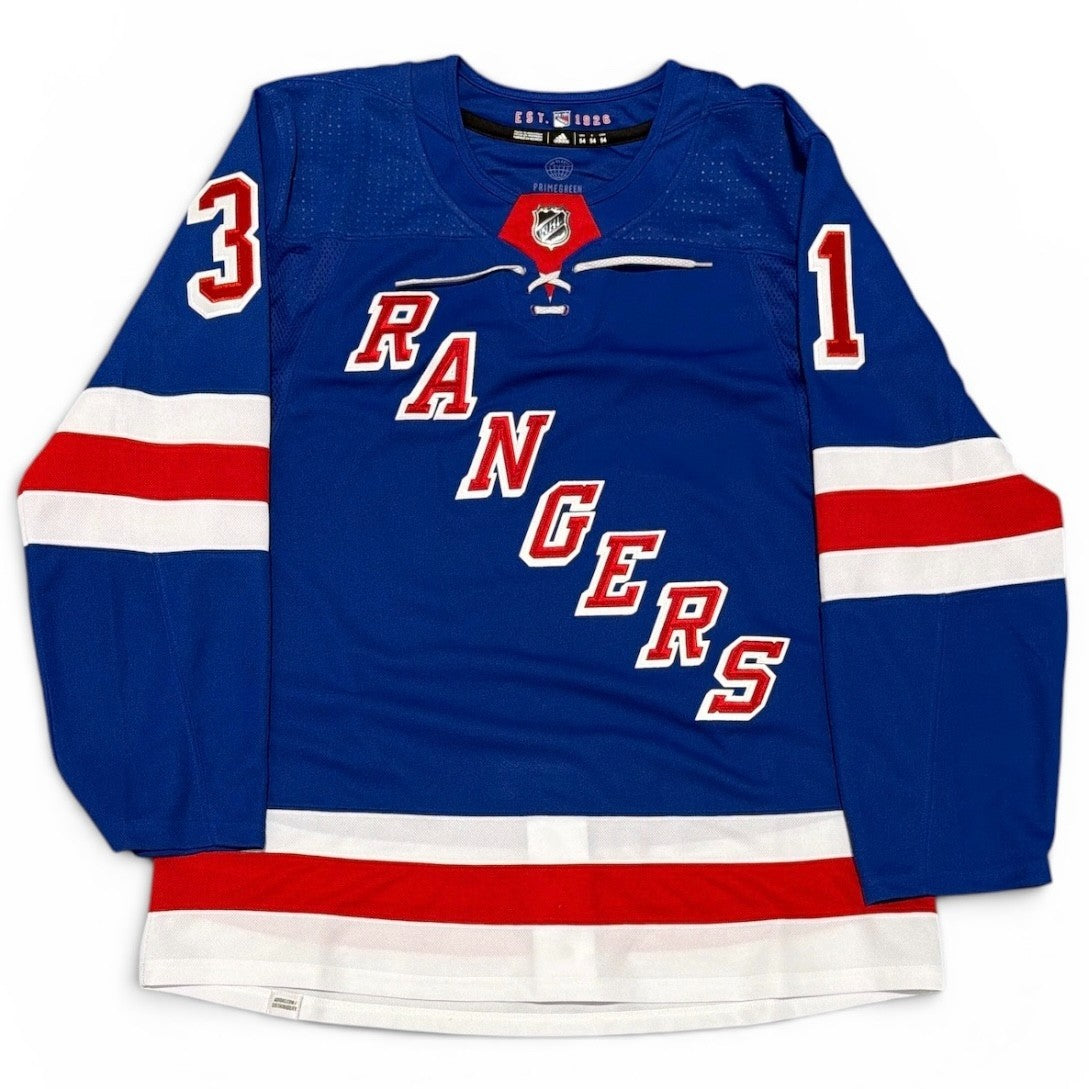 Igor Shesterkin Signed New York Rangers Blue Adidas Jersey FANATICS COA