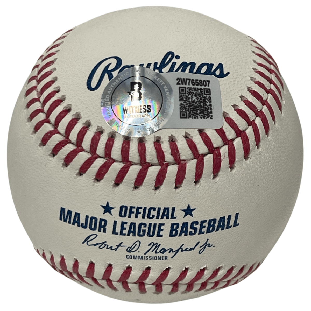 Steve Sax Signed ROMLB Baseball w/ 82 NL ROY Beckett Witness BAS COA