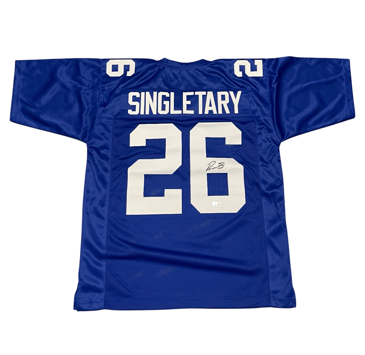 Devin Singletary Signed New York Giants Custom Jersey Beckett Witness BAS COA