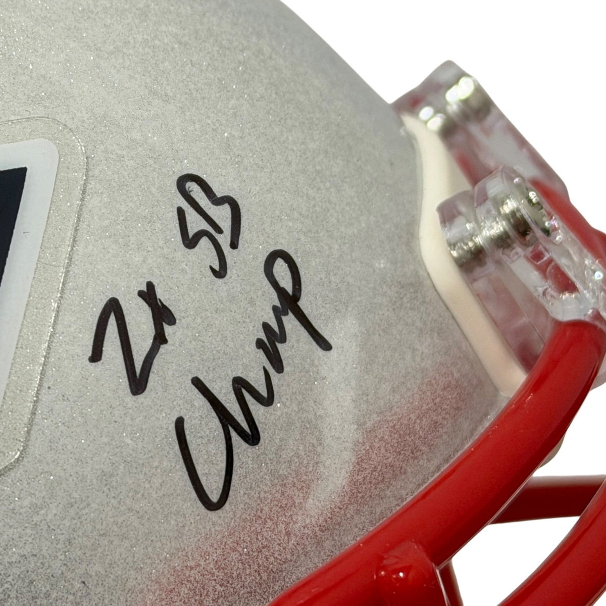 David Andrews Signed Patriots Speed Mini Helmet w/ 2x SB Champ JSA Witness COA