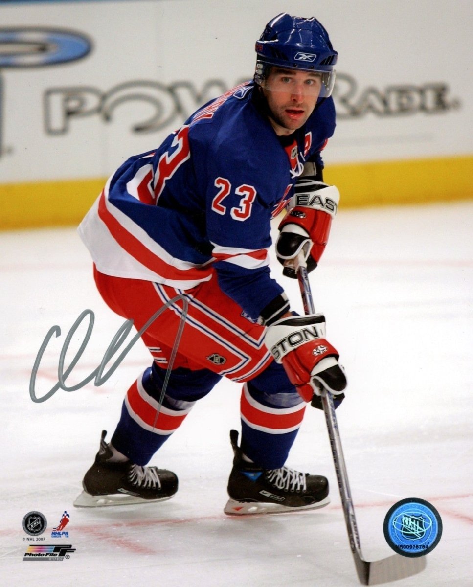 Chris Drury Signed Autographed New York Rangers 8x10 Photo File LSCM COA #6