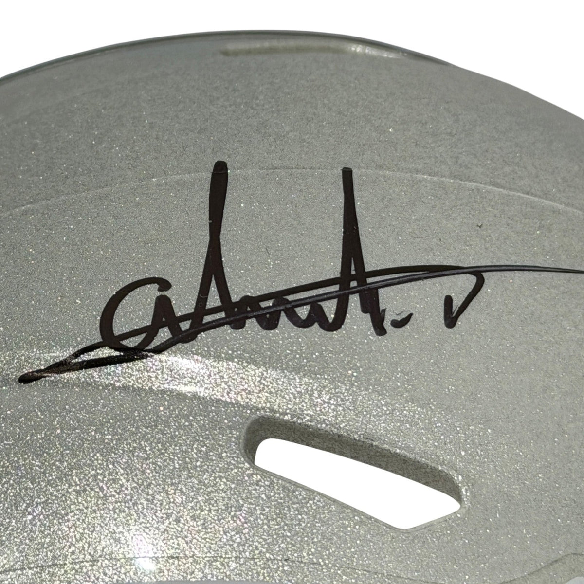 Andres Borregales Signed New England Patriots Speed Mini Helmet JSA Witness COA