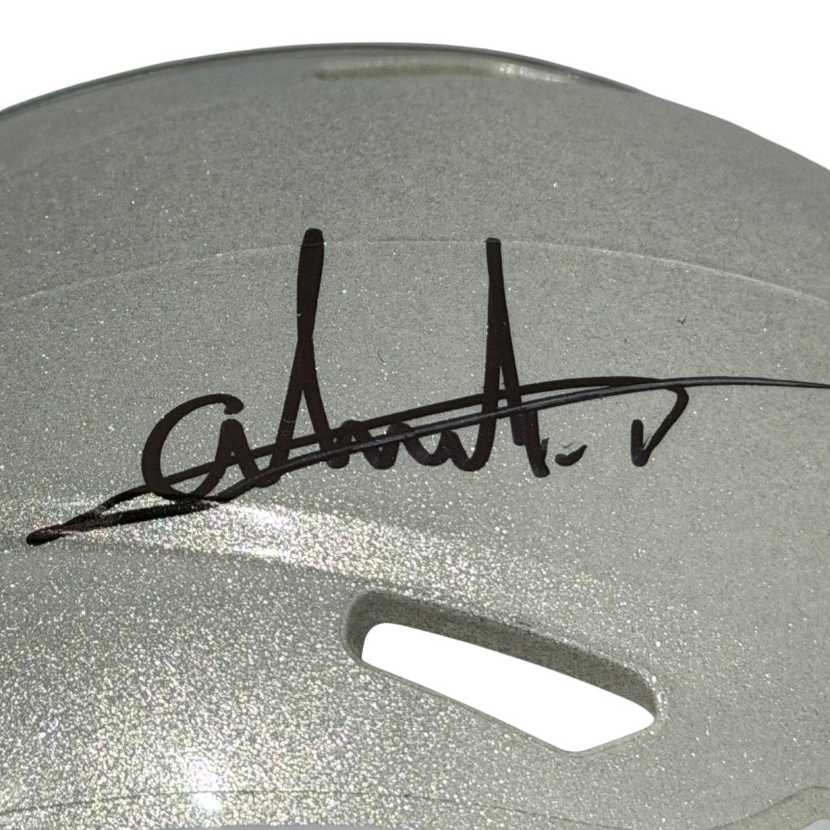 Andres Borregales Signed New England Patriots Speed Mini Helmet JSA Witness COA