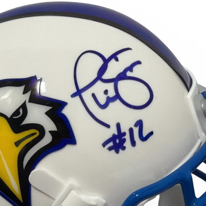 Phil Simms Signed Morehead State Eagles Schutt Mini Helmet JSA &amp; FANATICS COA