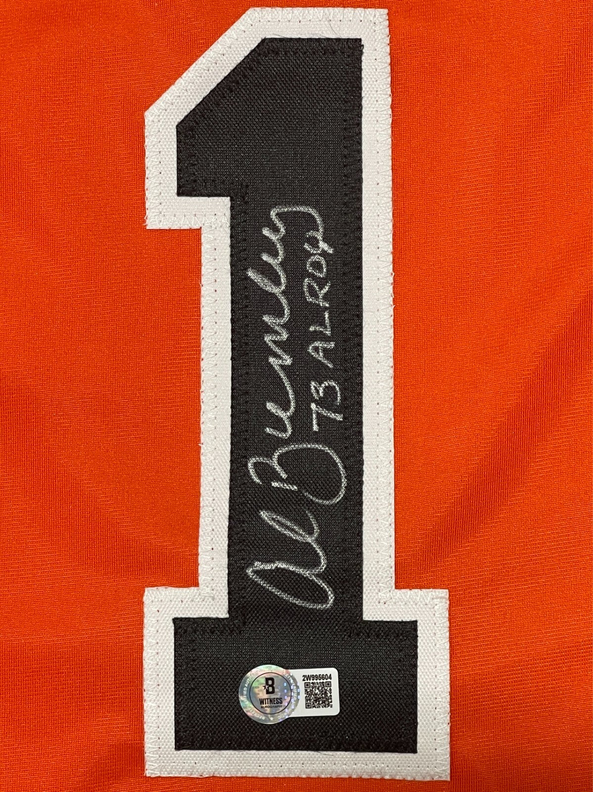 Al Bumbry Signed Baltimore Orioles Custom Jersey w 73 AL ROY Beckett Wit BAS COA