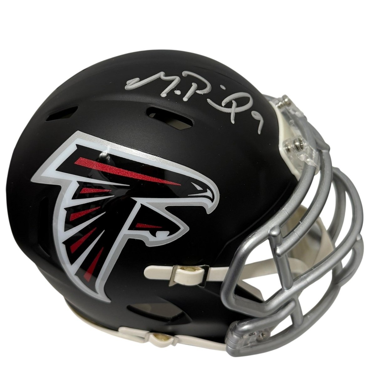 Michael Penix Signed Atlanta Falcons Speed Mini Helmet Beckett Witness BAS COA