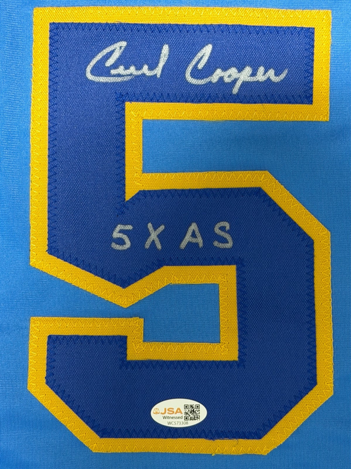 Cecil Cooper Signed Milwaukee Brewers Custom Jersey w/ 5x AS JSA Witness COA