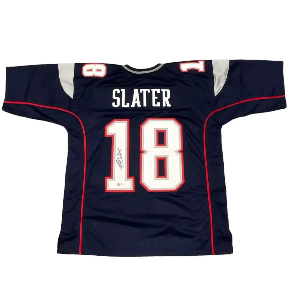 Matthew Slater Signed New England Patriots Custom Jersey Beckett Witness BAS COA