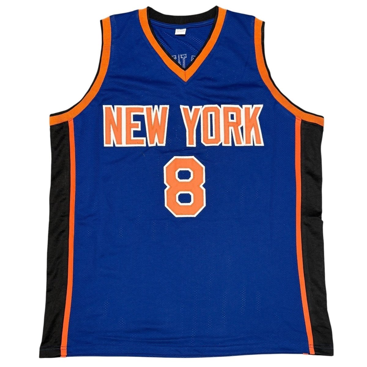 Latrell Sprewell Signed New York Knicks Custom Jersey Beckett Witness BAS COA