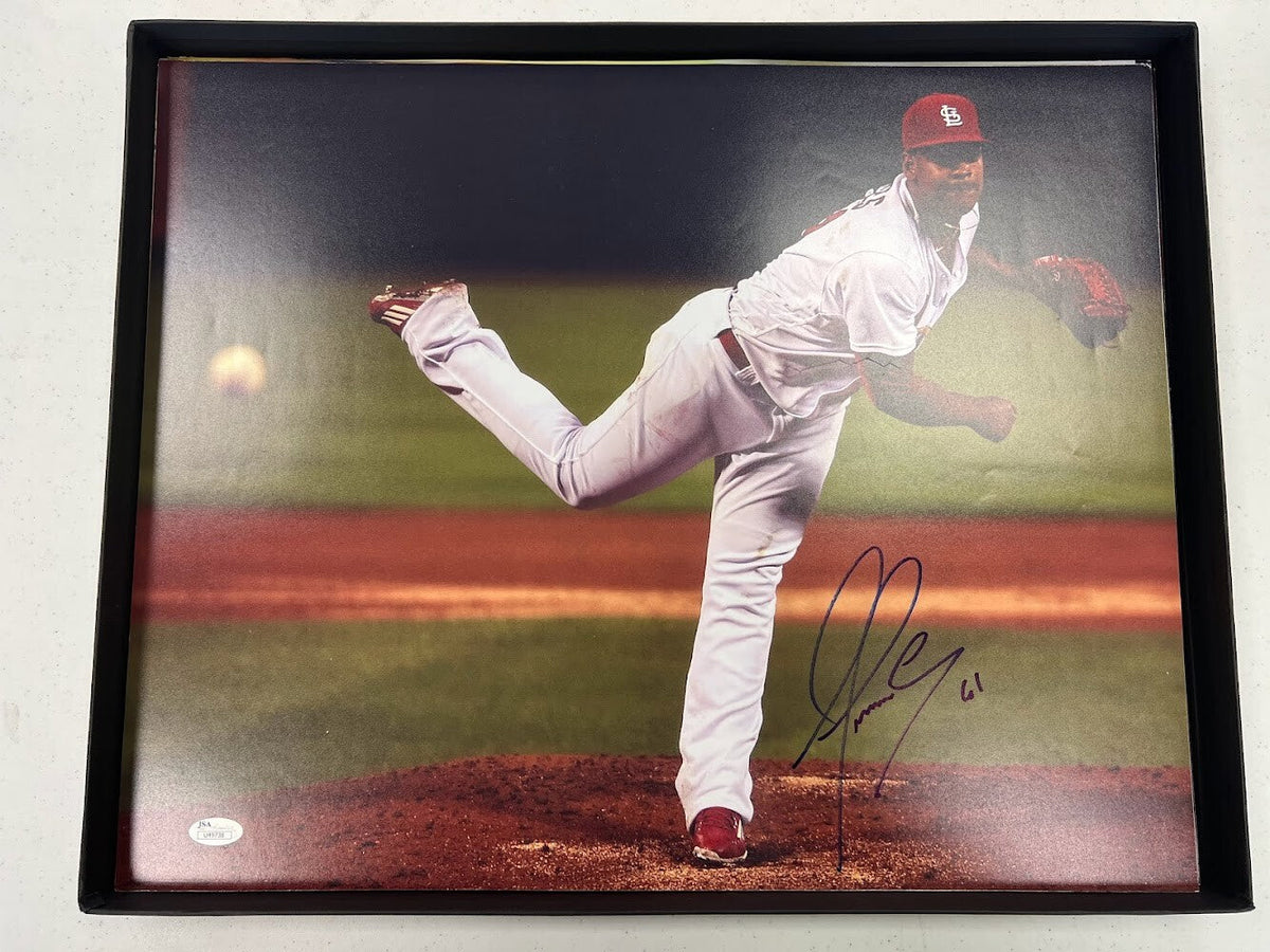 Alex Reyes Signed Autographed 16x20 Photo JSA COA St. Louis Cardinals A