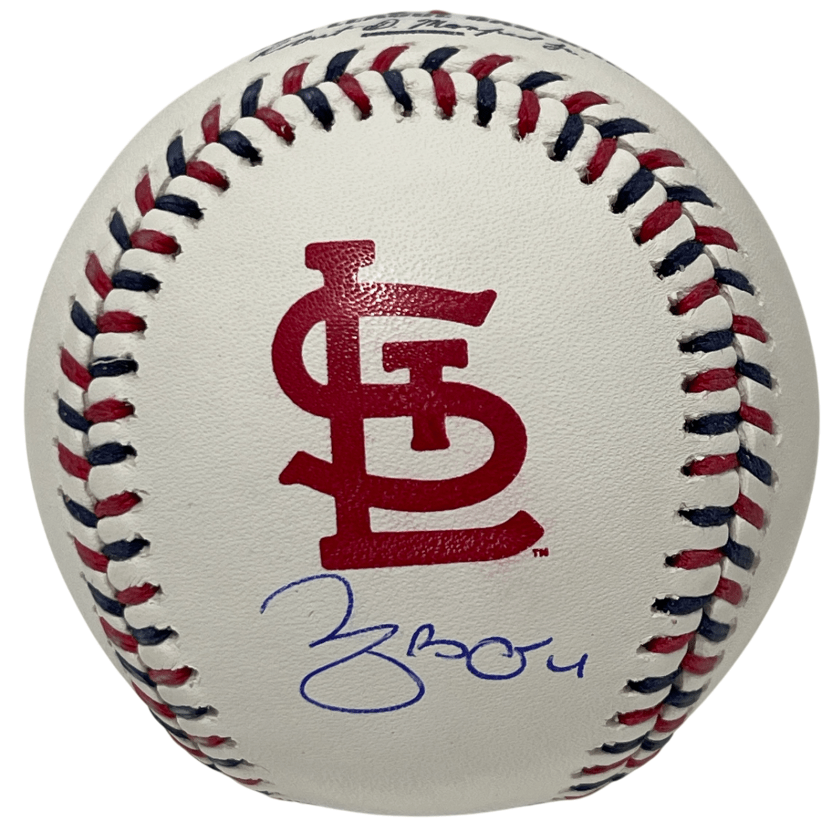 Yadier Molina Signed Cardinals Logo ROMLB Baseball Beckett WITNESS BAS COA