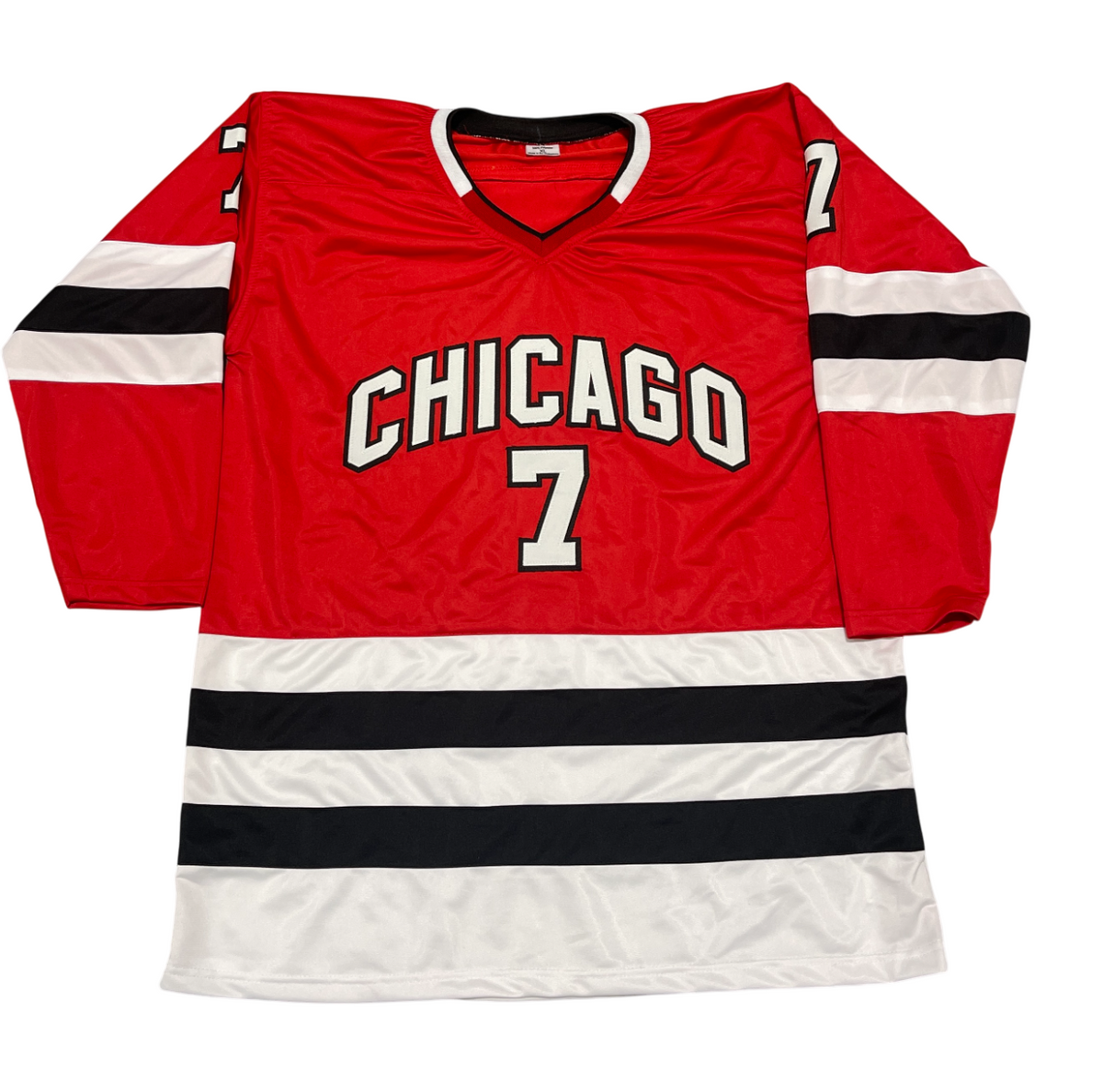 Chris Chelios Signed Blackhawks Custom Jersey w/ 3x Ins Beckett Wit BAS COA