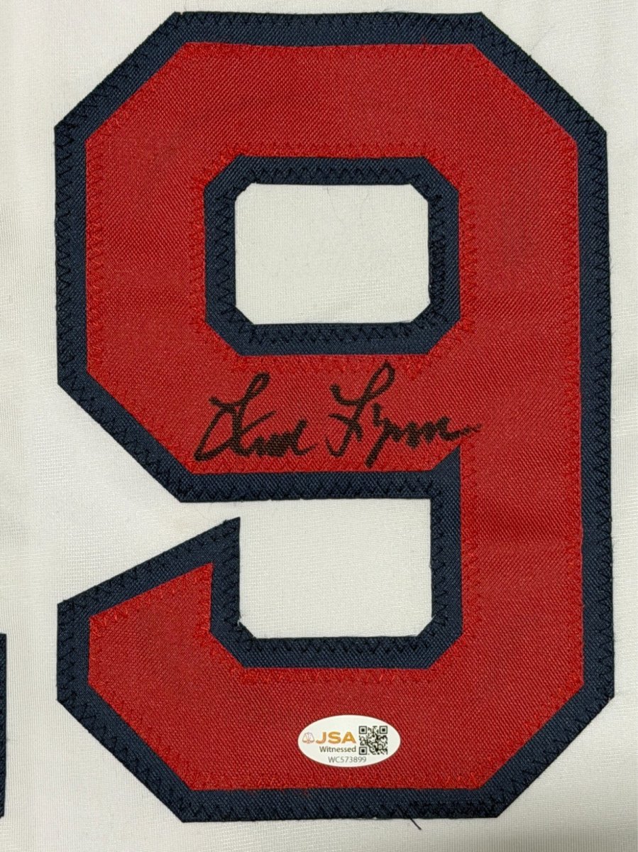 Fred Lynn Signed Autographed Boston Red Sox Custom Jersey JSA Witness COA