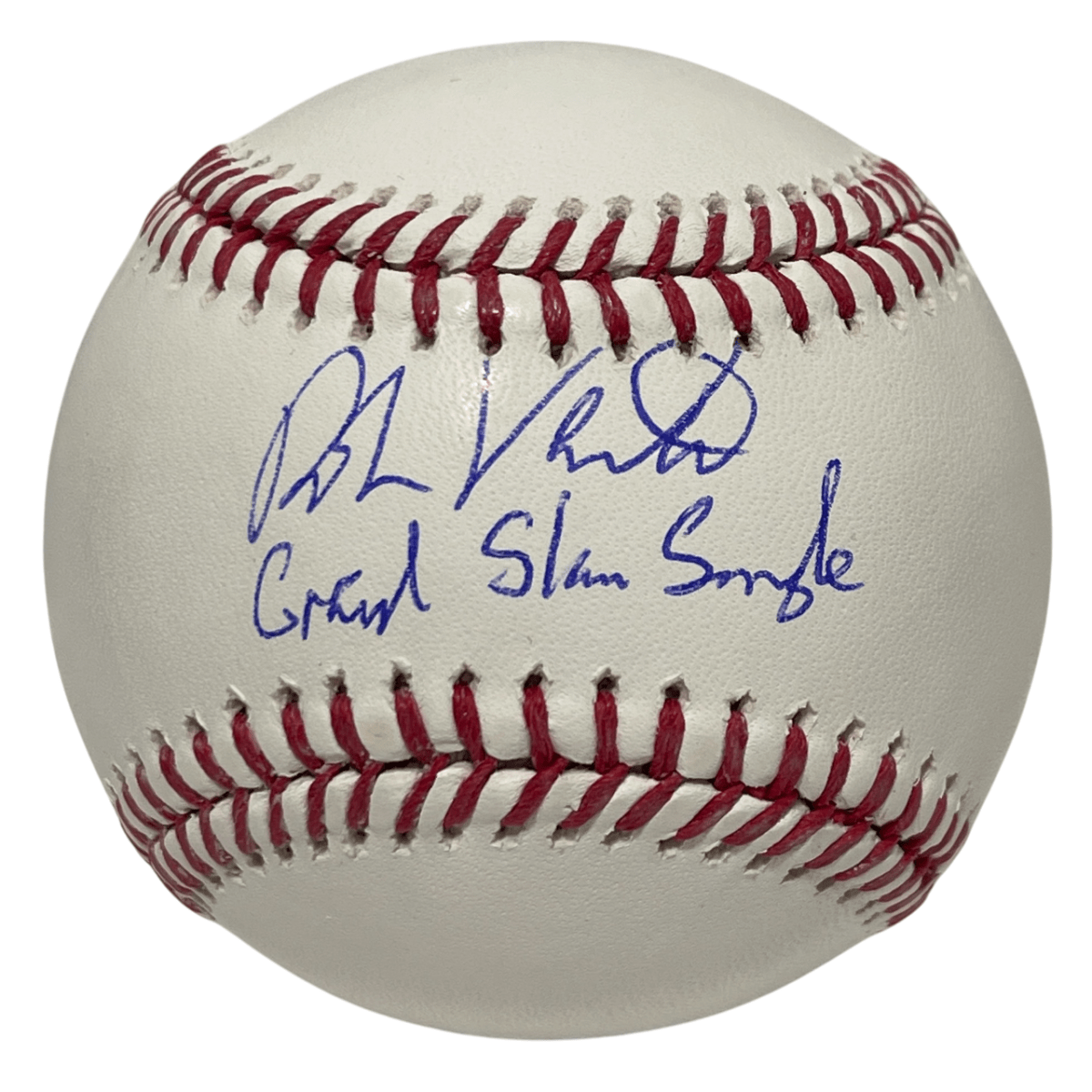 Robin Ventura Signed ROMLB Baseball w/ Grand Slam Single Beckett Witness BAS COA