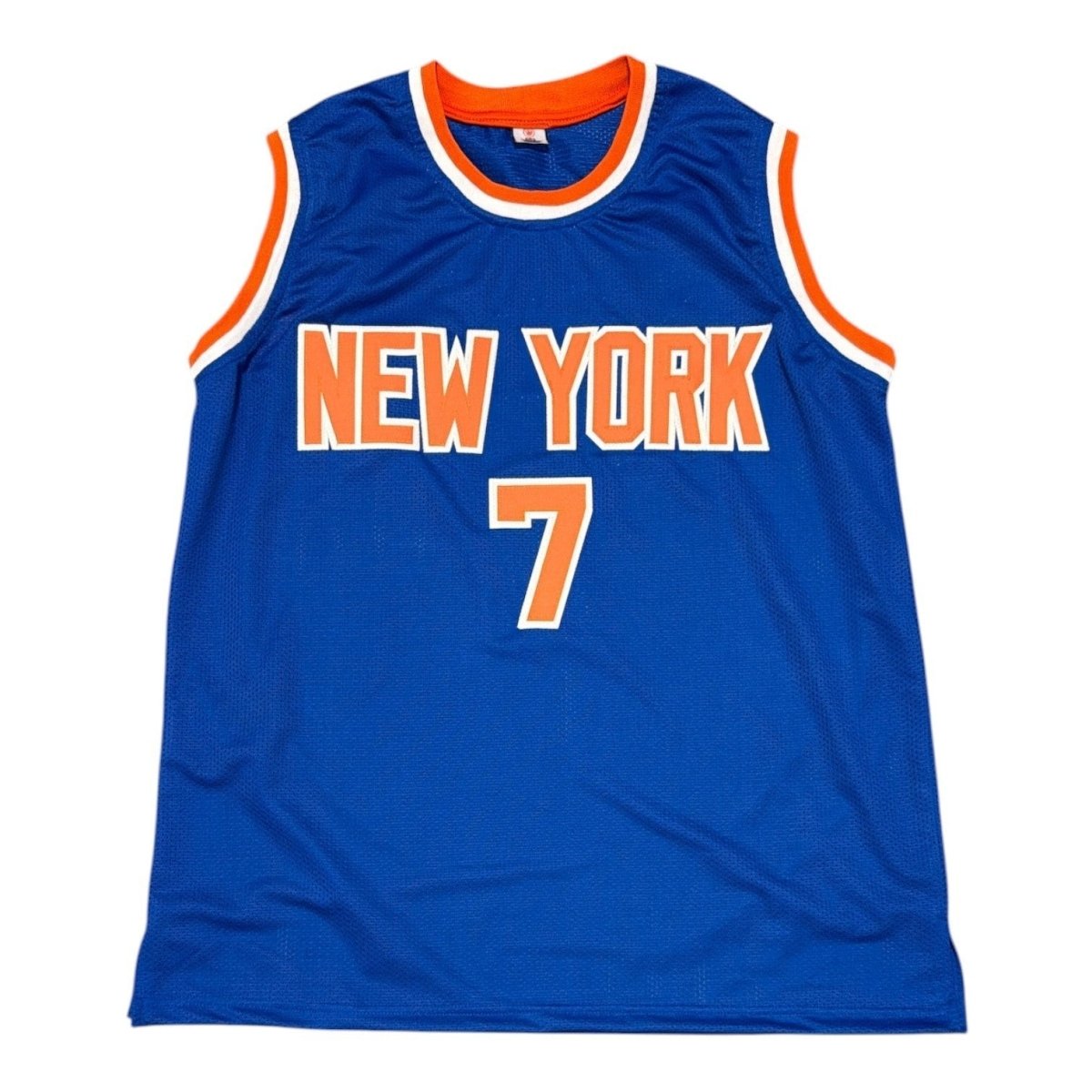 Kenny Sky Walker Signed New York Knicks Custom Jersey w/ 89 Dunk Champ JSA W COA