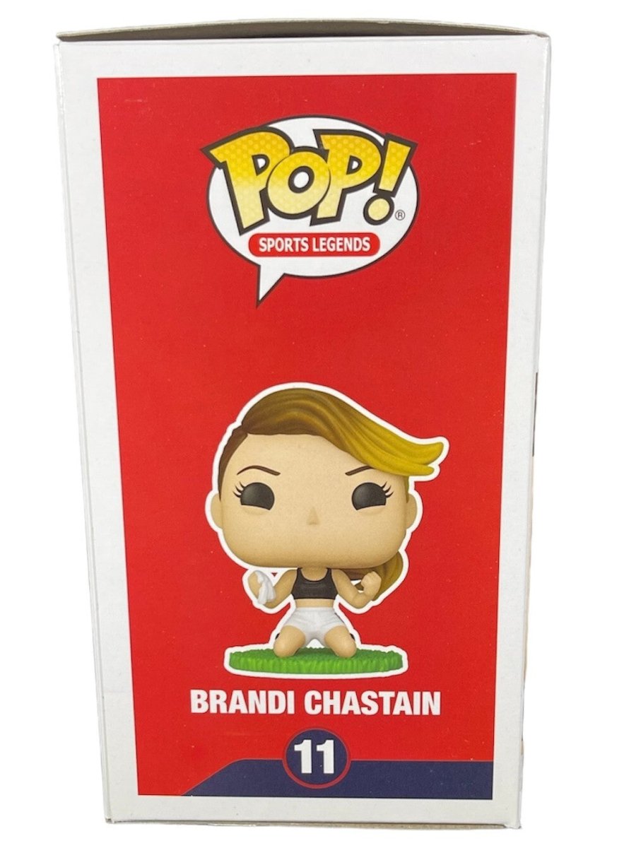 Brandi Chastain Signed Auto USA Funko Pop 99 WC Wining Goal Beckett BAS COA RWB