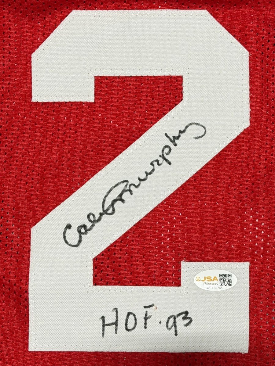Calvin Murphy Signed Houston Rockets Custom Jersey w/ HOF 93 JSA Witness COA