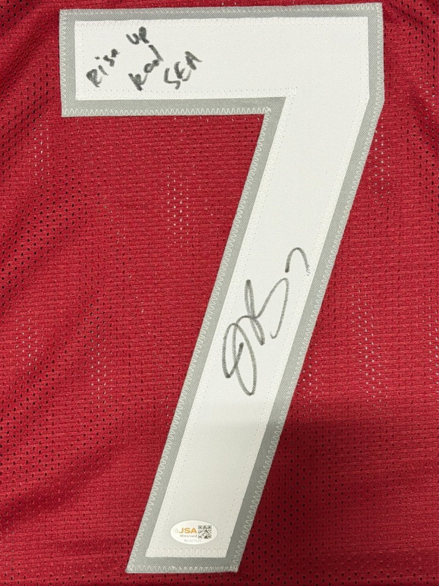 Jacoby Brissett Signed Cardinals Custom Jersey w/ Rise Up Red Sea JSA Wit COA